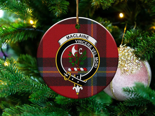 Maclaine Vincere Vel Mori Plaid Ornament product type