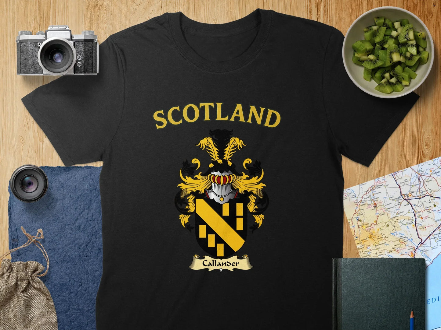 Scotland Callander Family Crest Black Shirt product
