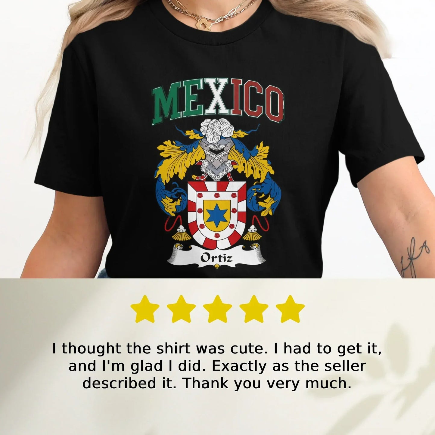 Mexico Ortiz Family Crest Graphic Design product type