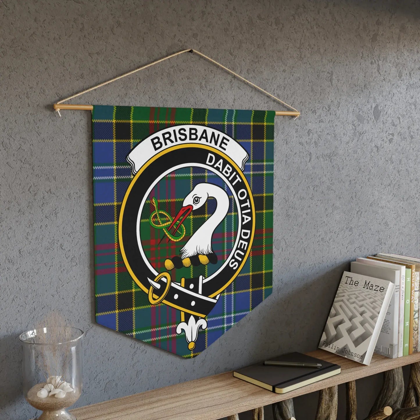 Brisbane Coat of Arms Tartan Print Banner product