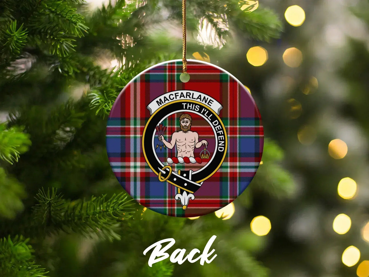 Macfarlane This I'll Defend Christmas Ornament product type