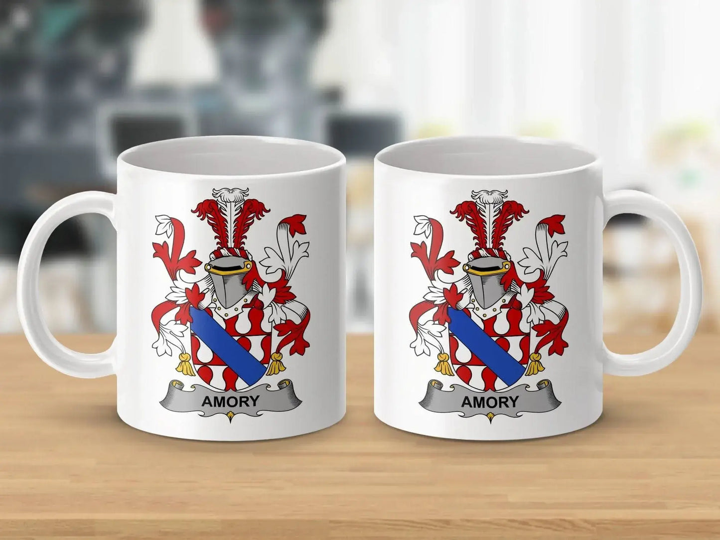 Amory Surname Irish Family Crest Heritage Pride Mug - Celtic Ancestry Gifts
