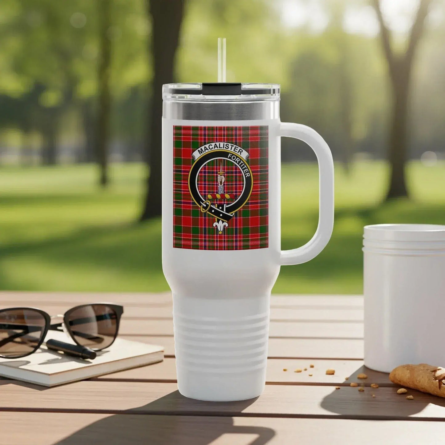 Macalister Tartan Patterned Travel Mug product