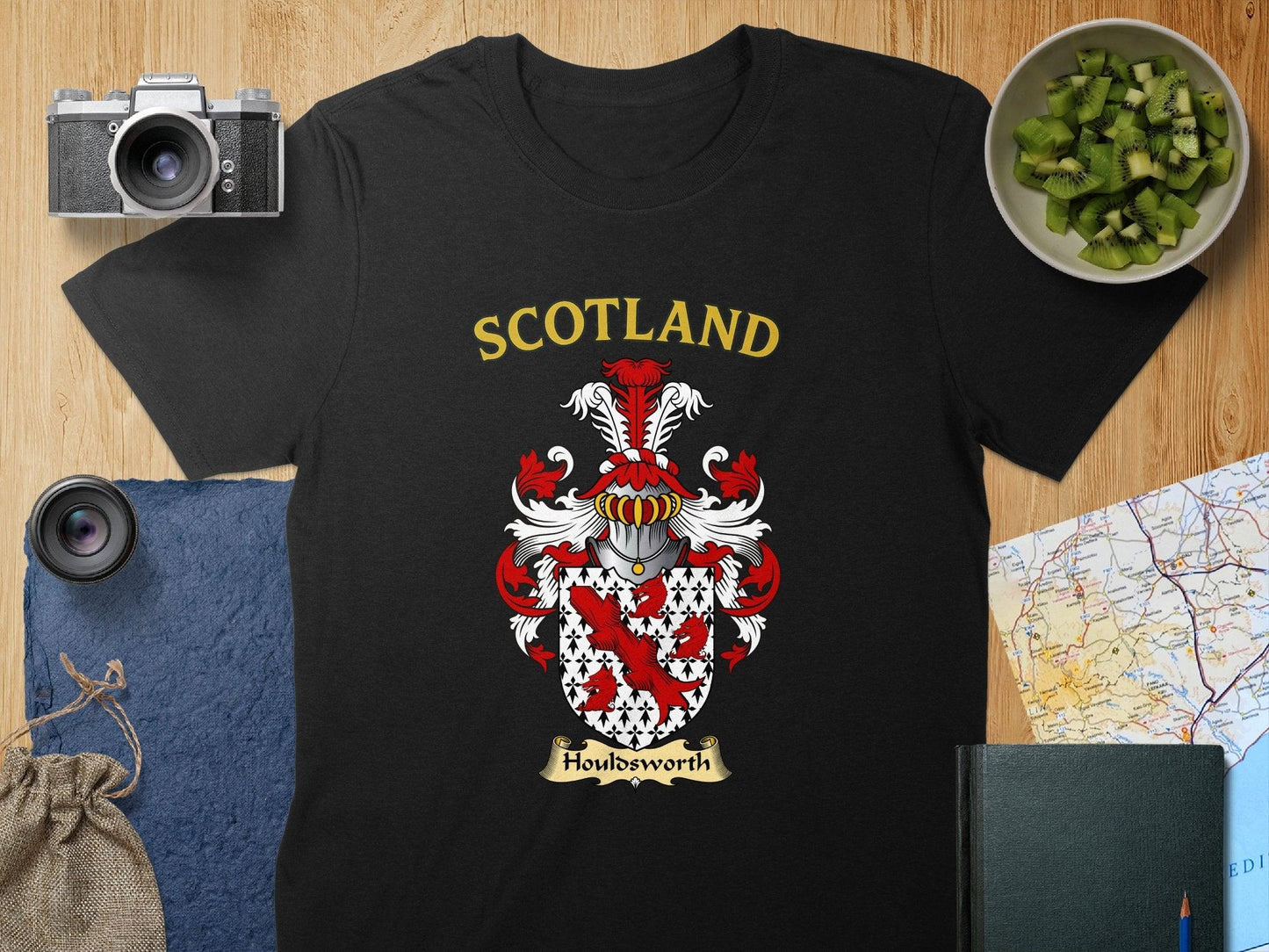 Houldsworth Family Crest Unique Scottish Heritage T-Shirt - Celtic Ancestry Gifts