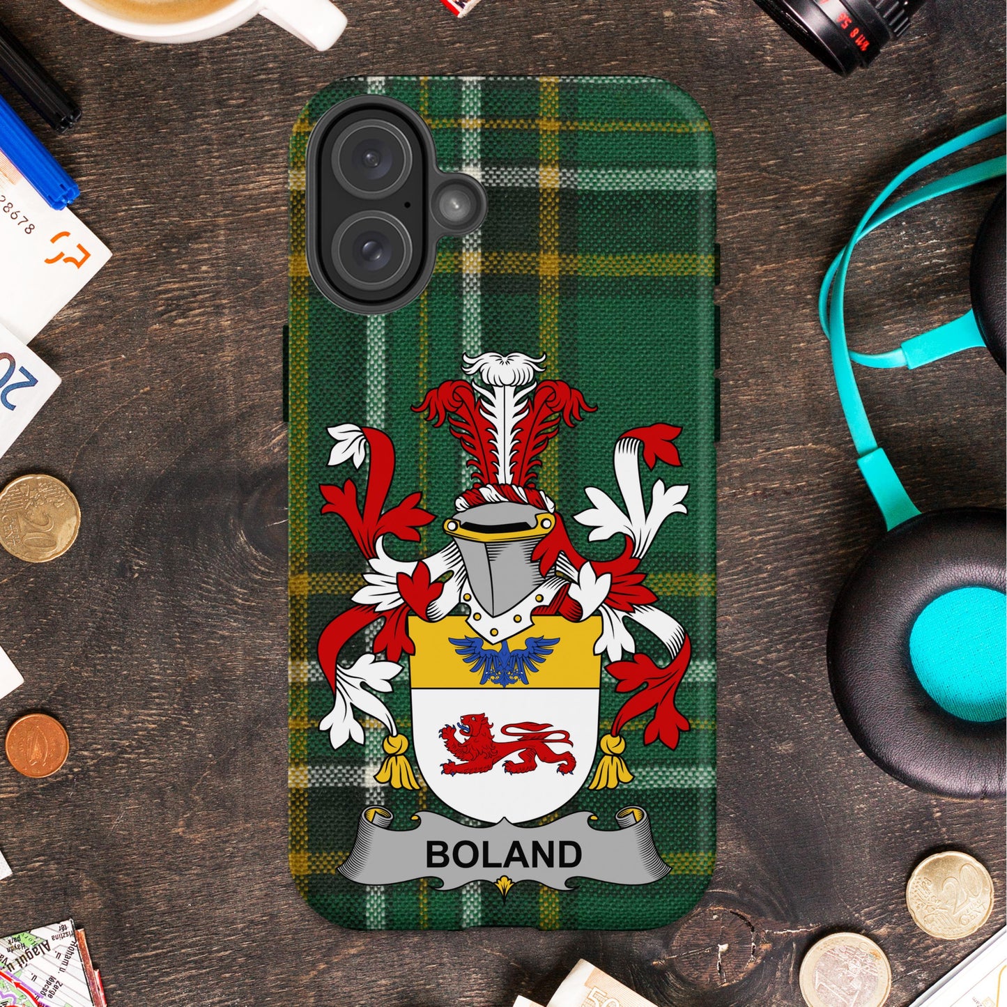 Personalized Boland Family Crest phone case product