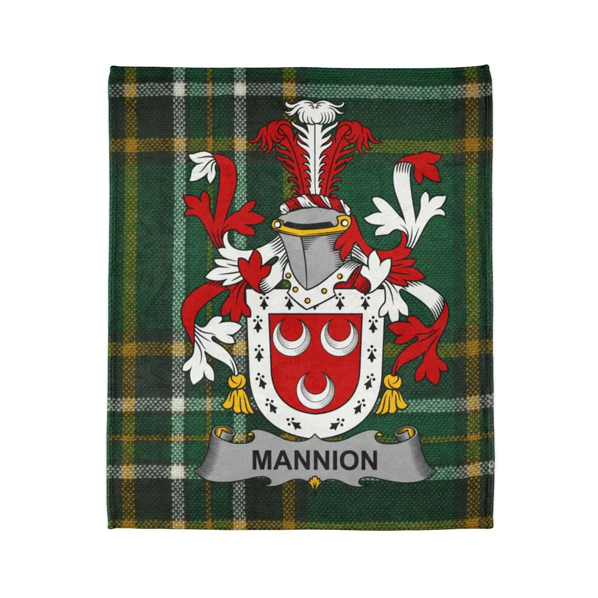 Mannion Tartan Plaid Pattern with Family Crest product