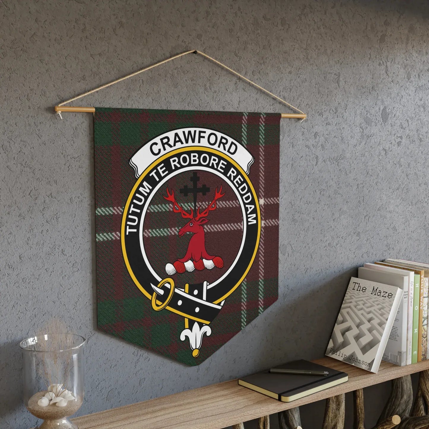 Crawford Tartan Wall Hanging with Shield design product