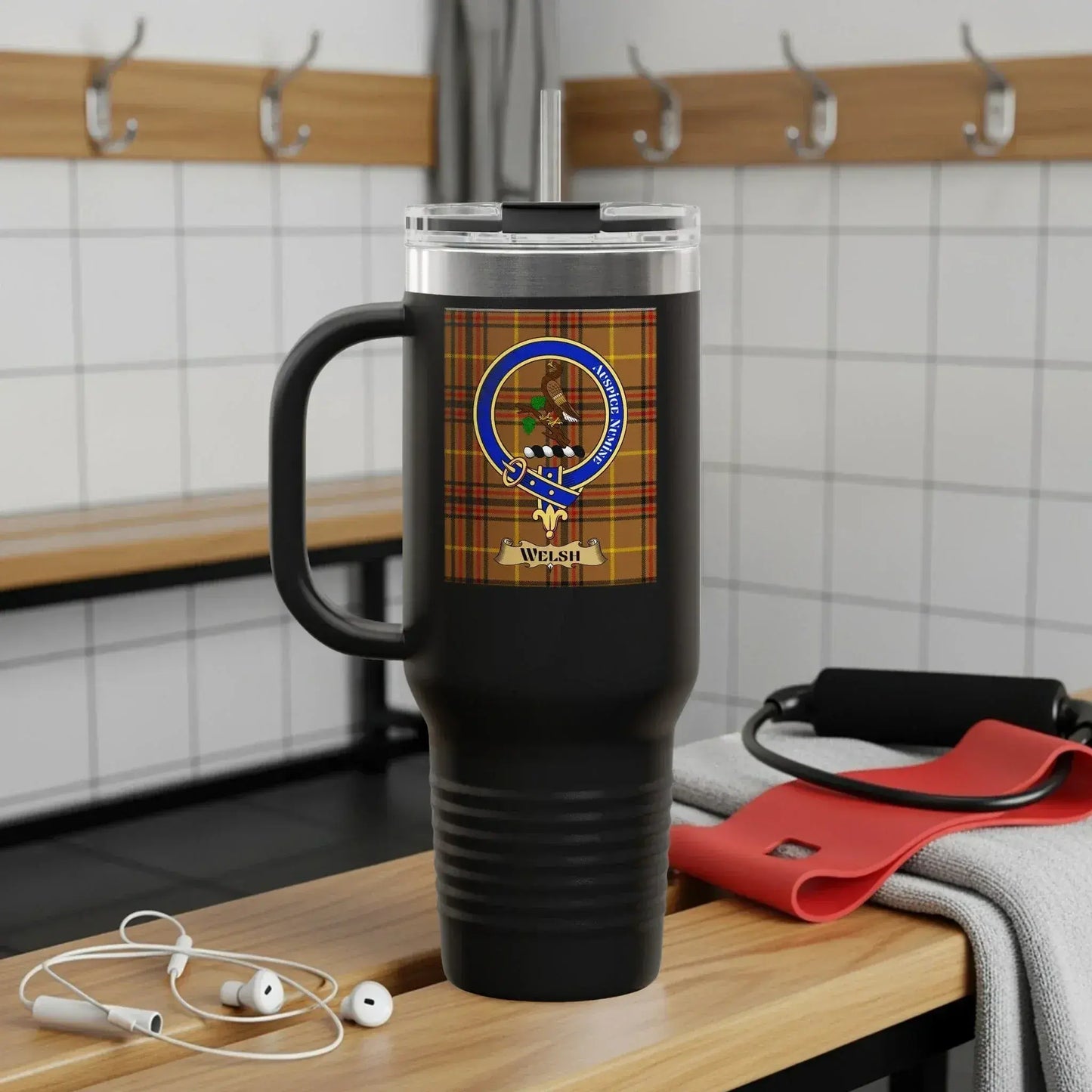 Scottish Clan Crest Tartan Travel Mug Product