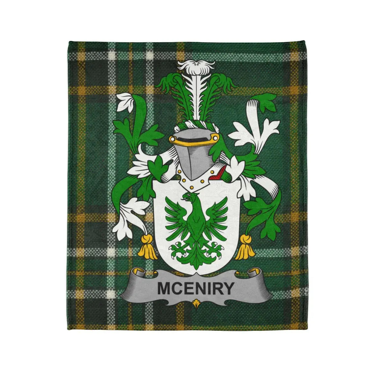 McEniry Family Crest Printed Tartan Blanket product