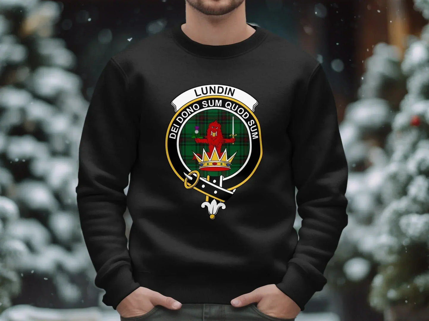 Lundin Family Crest Design Unisex Sweatshirt product