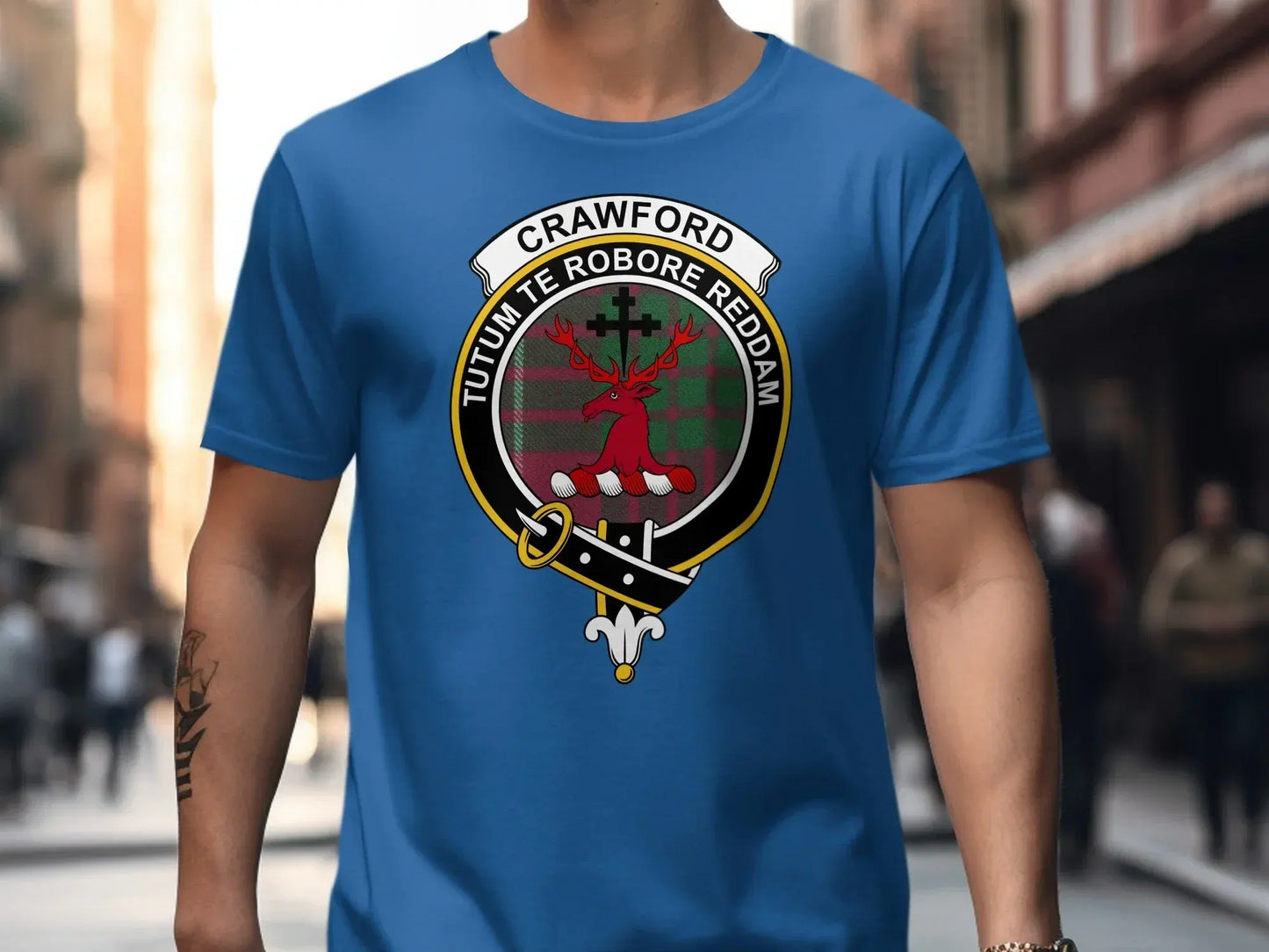 Crawford Family Crest Clan Motto Graphic T-Shirt product