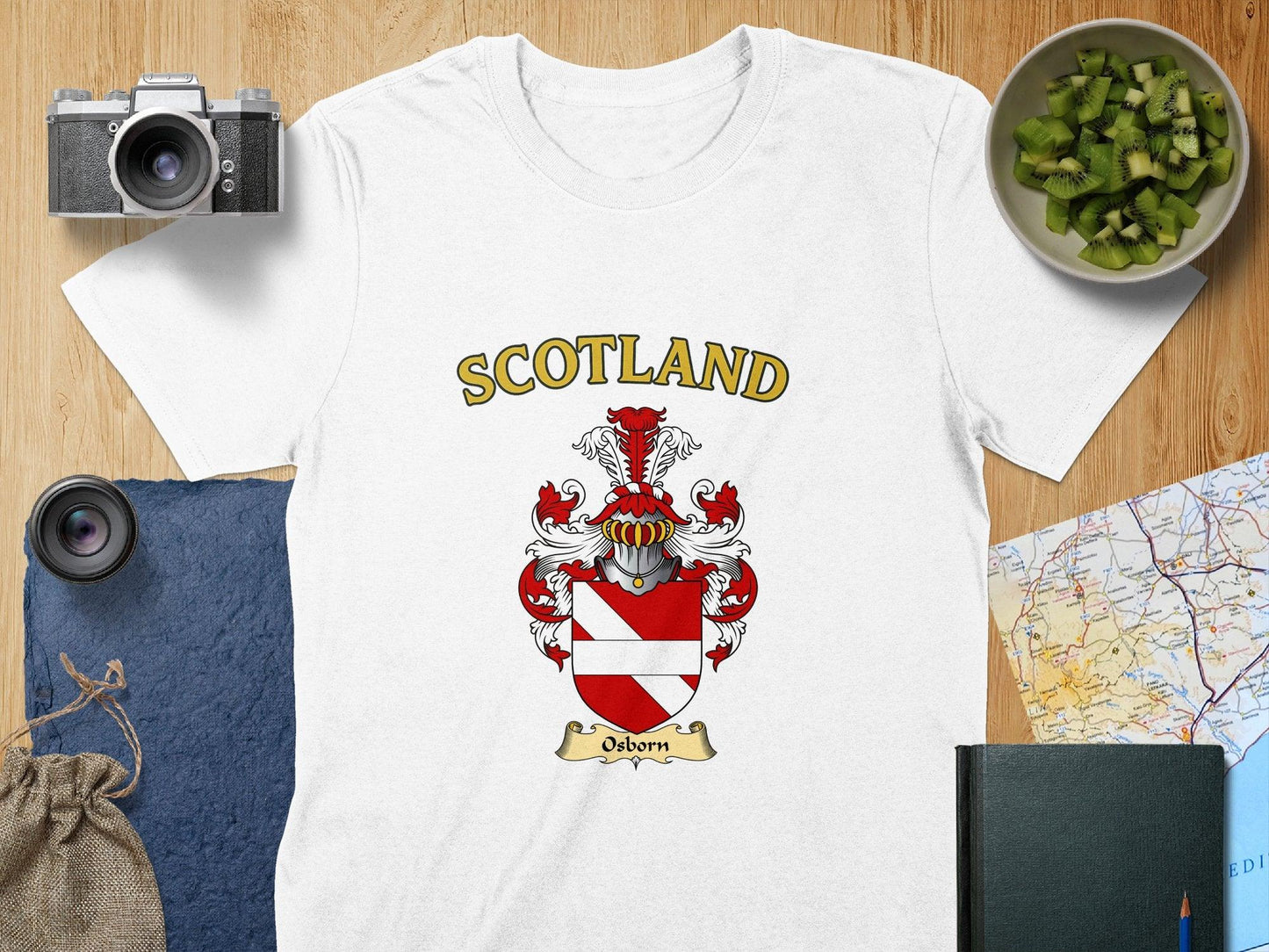 Scotland Osborn Coat of Arms Crest Design T-shirt product