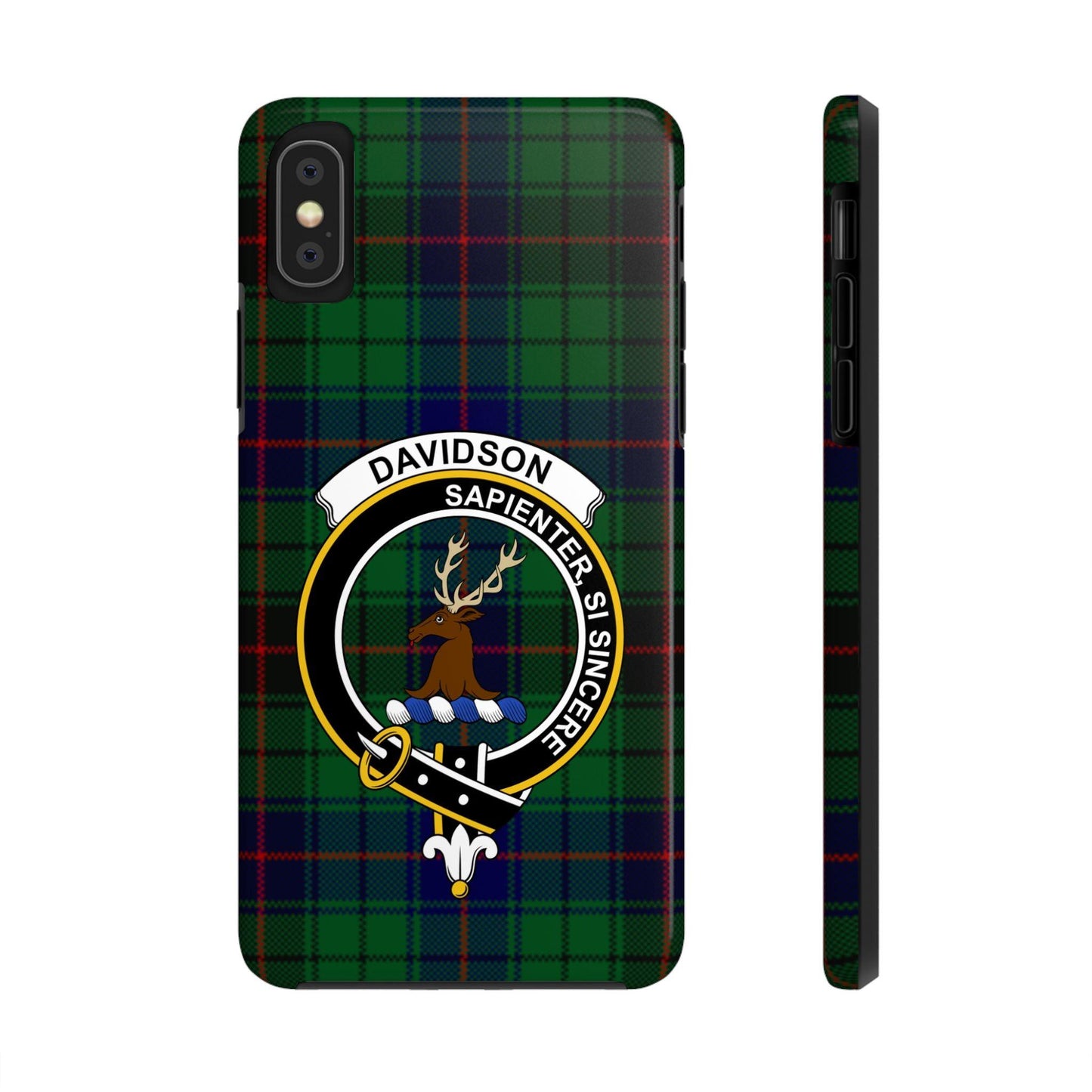 Davidson Clan Crest Tartan Cell Phone Case