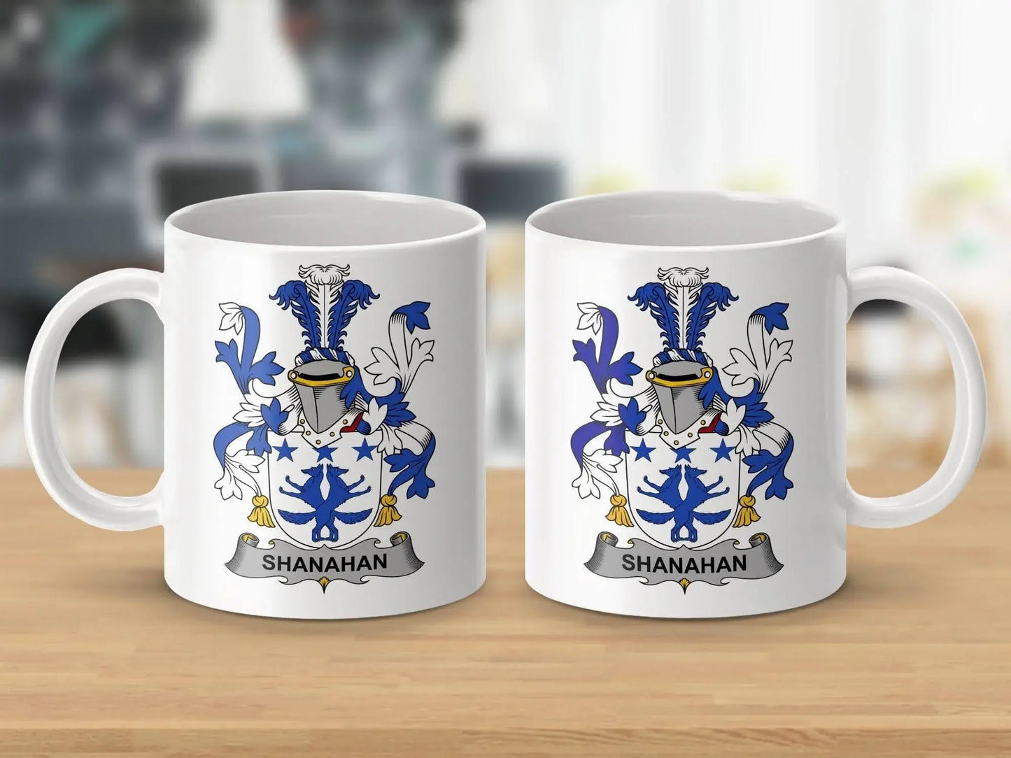 Shanahan Family Crest Design Mug - Celtic Ancestry Gifts