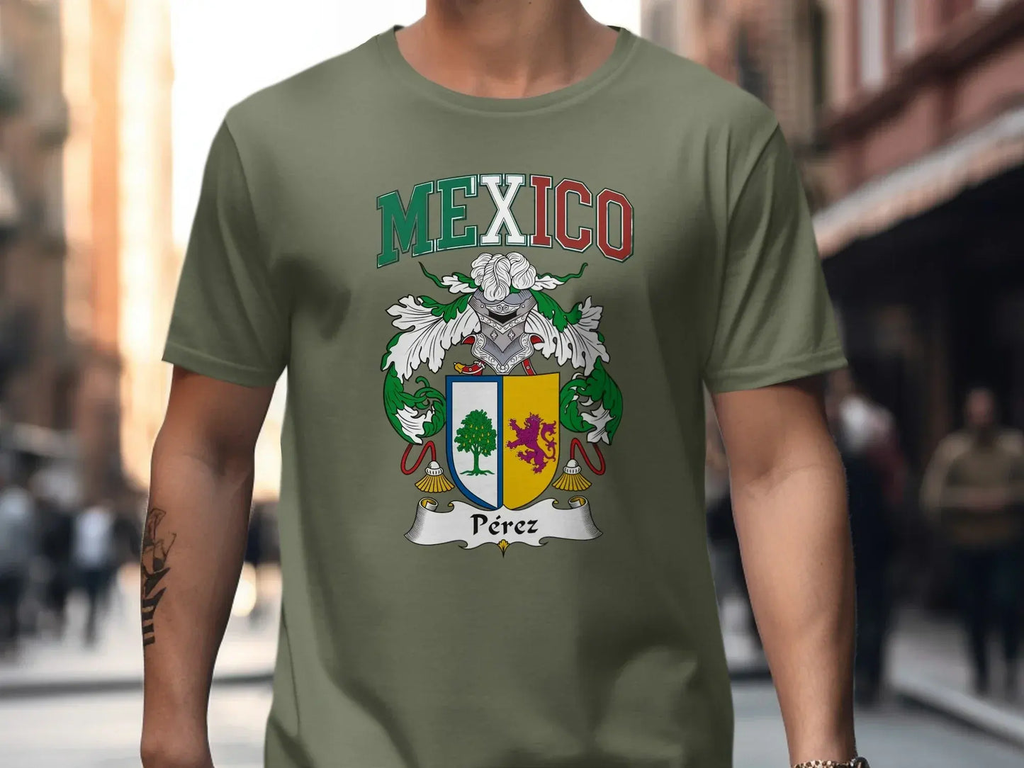Mexico Pérez Custom Coat of Arms T-shirt product type