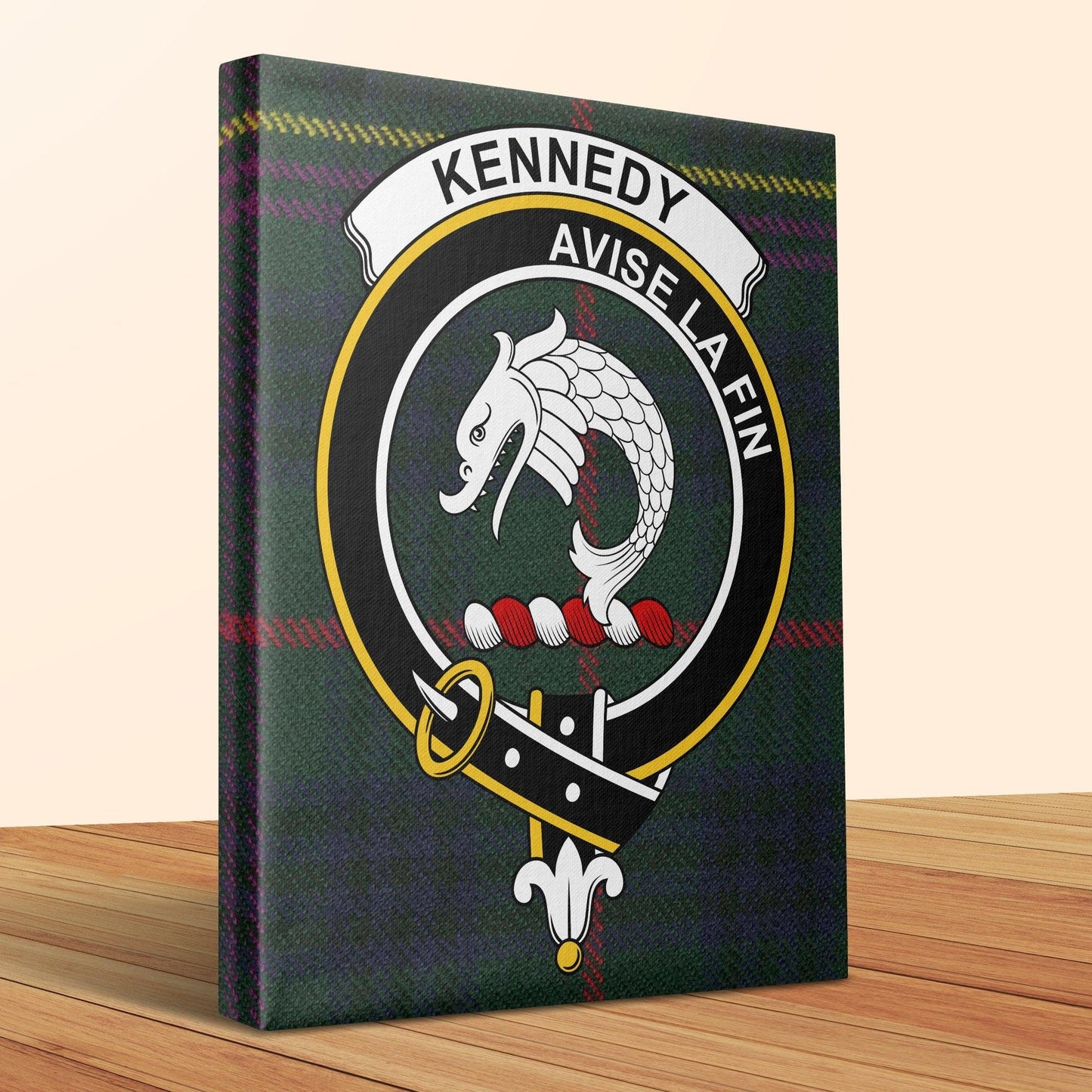 Kennedy Avise La Fin Tartan Canvas Wall product