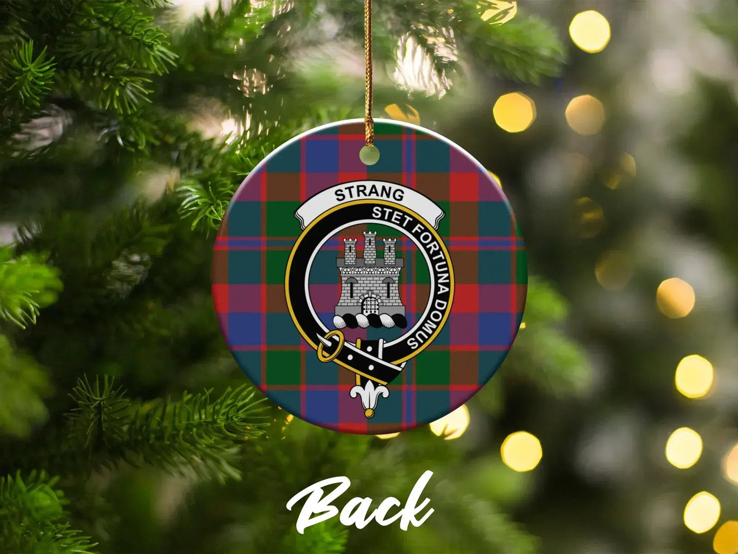 Custom Scottish Clan Crest Tartan Pattern Christmas product
