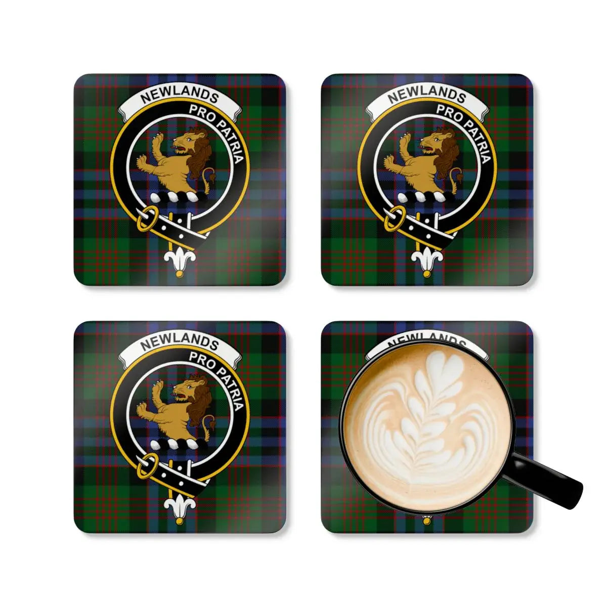 Newlands Pro Patria Crest Design Coaster Set product