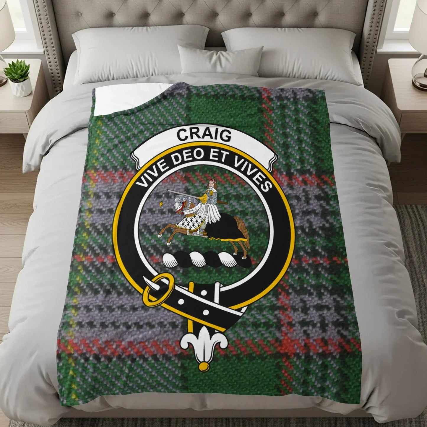 Craig Vive Deo Et Vives Family Crest Blanket product