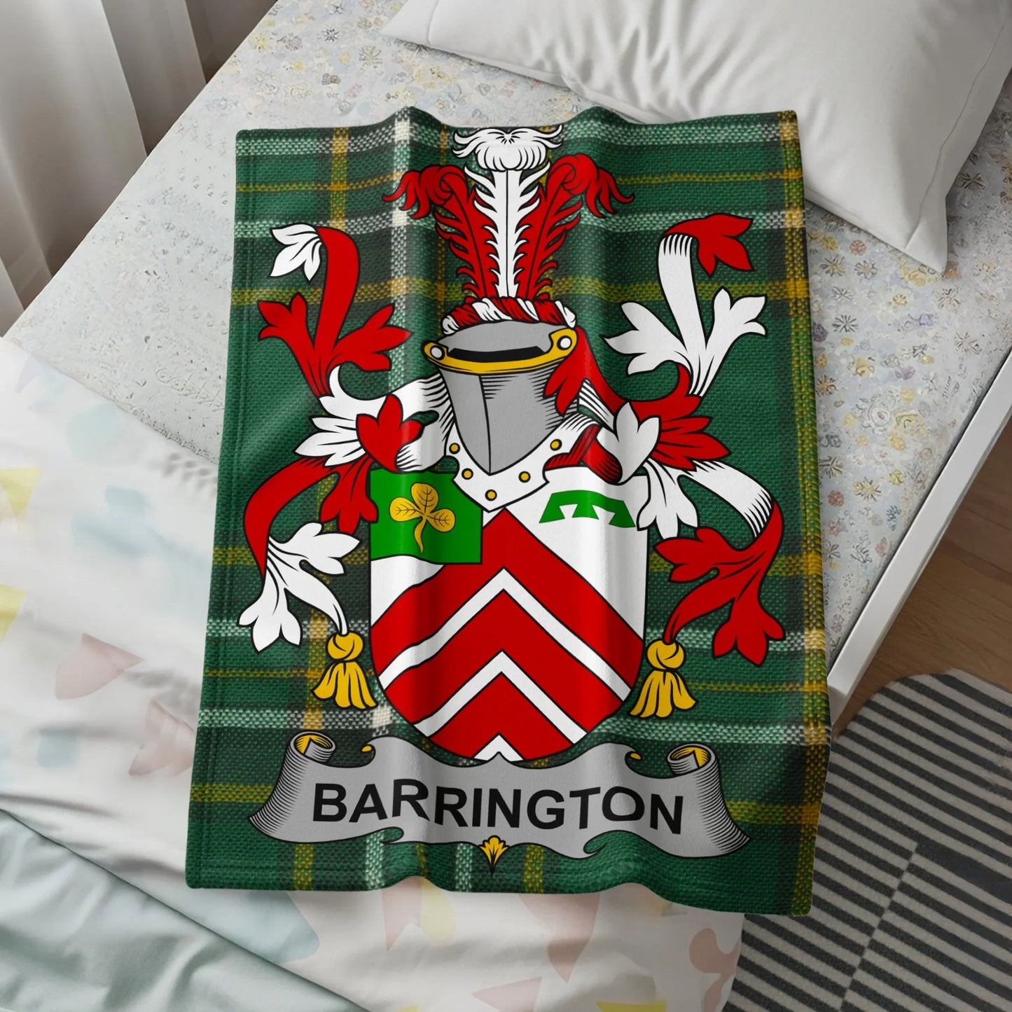 Barrington Family Crest Pattern Blanket product