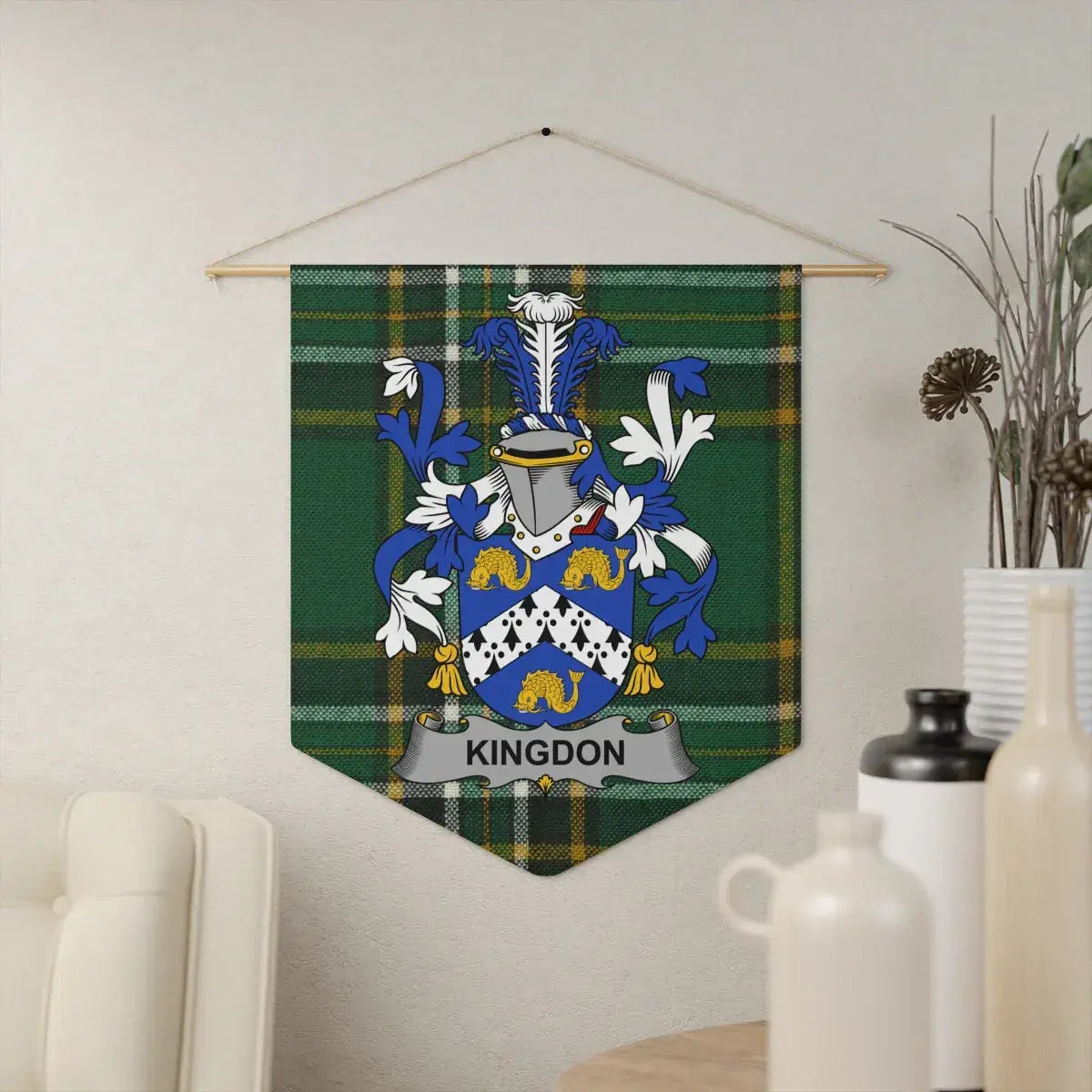 Kingdom Crest Tartan Wall Hanging Decor product