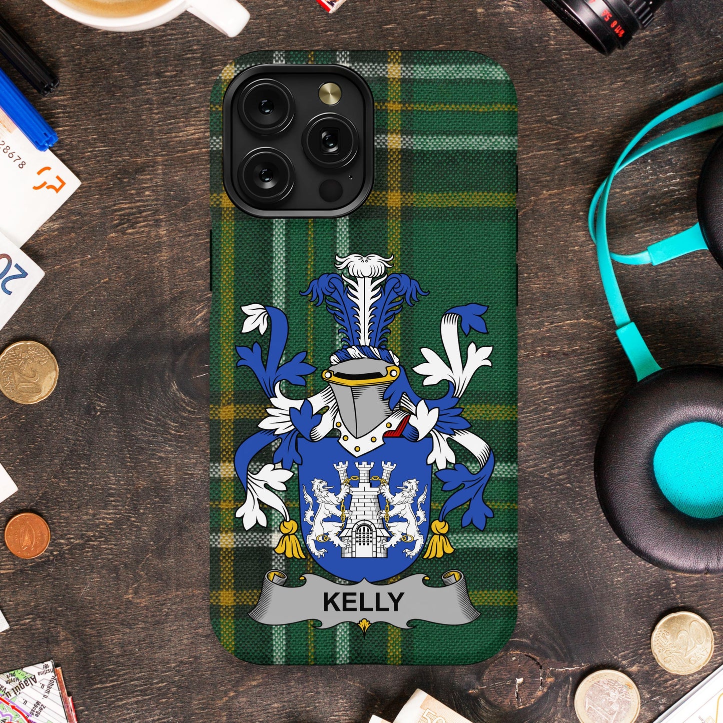 Customizable Kelly Family Crest Phone Case product