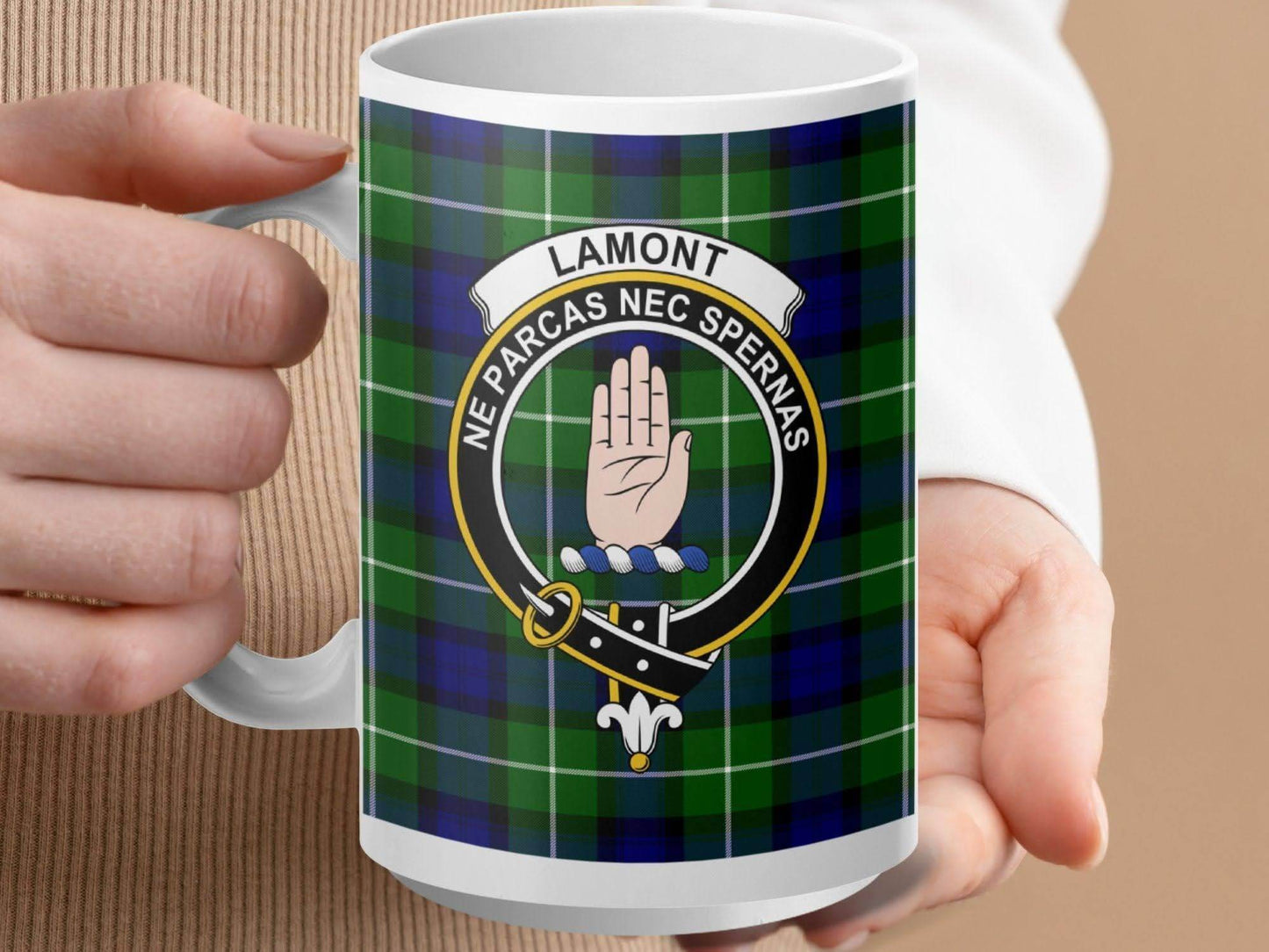Lamont Clan Crest Mug Ne Parcas Nec Spernas Mug product