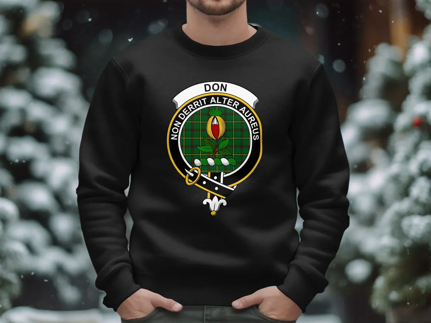 Crest Emblem with Motto Print Sweatshirt Product