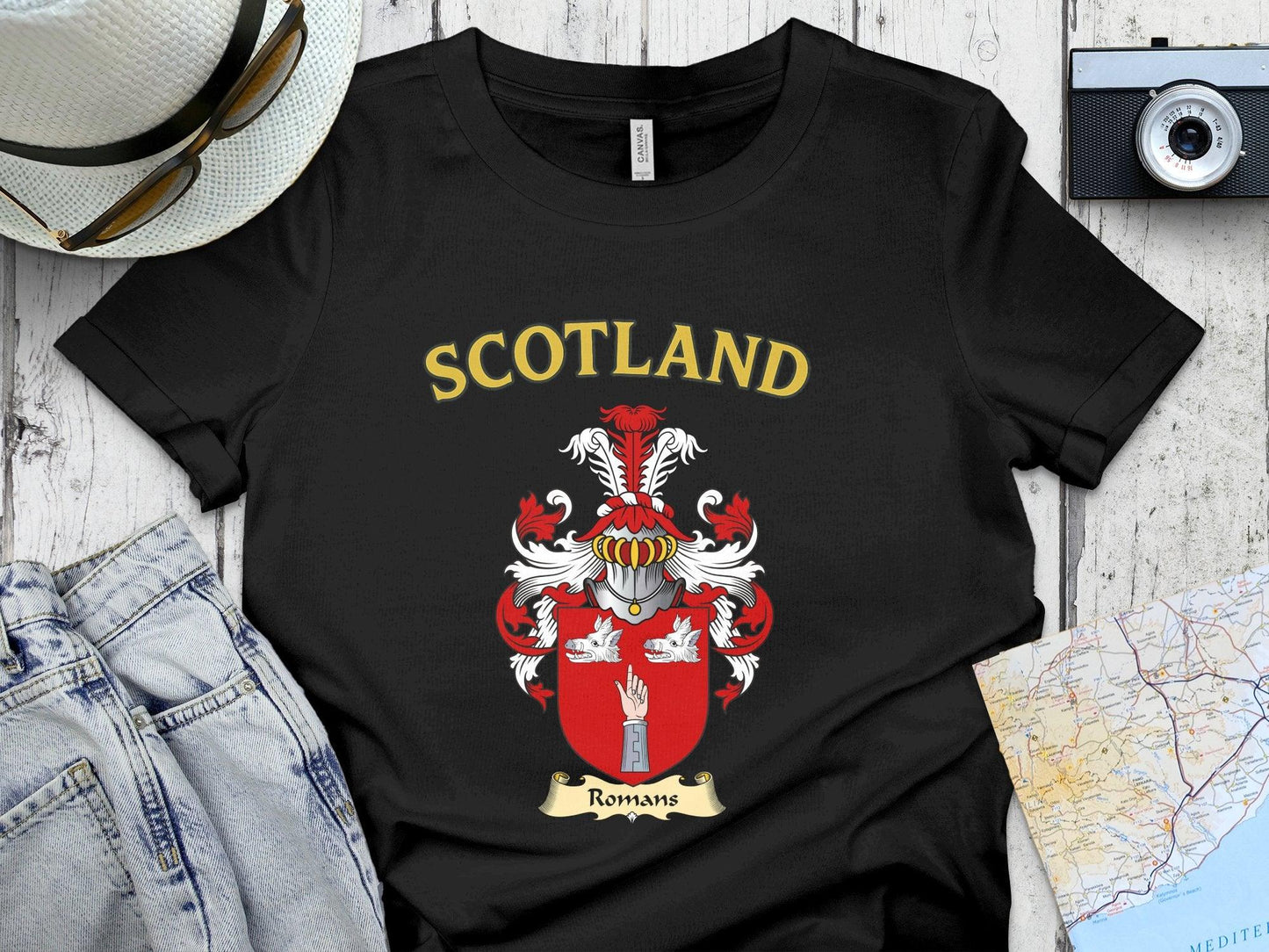 Scotland with Roman Crest T-shirt product type