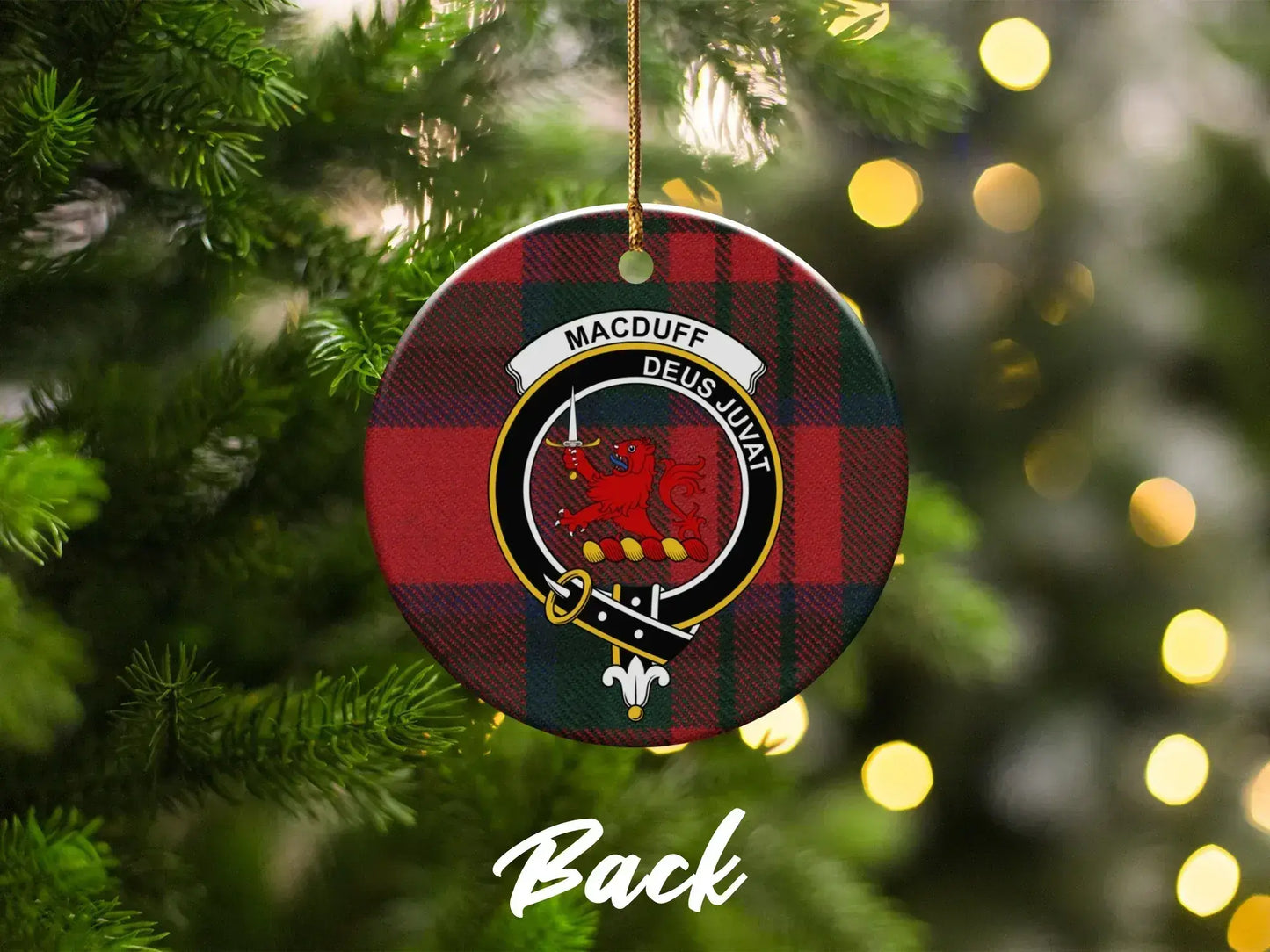 Macduff Deus Juvia Tartan Ornament product type