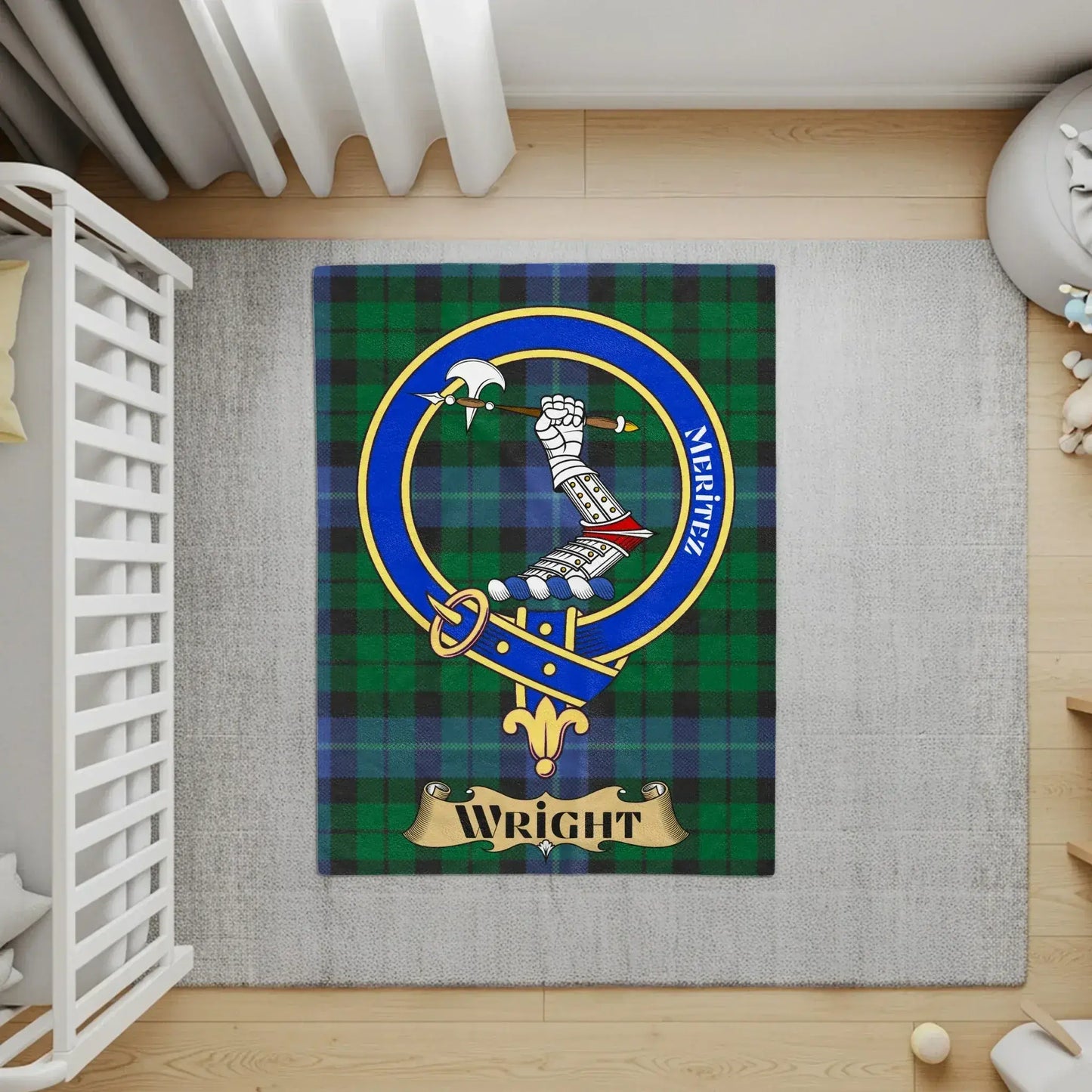 Custom Family Crest Pattern Oversized Rug product