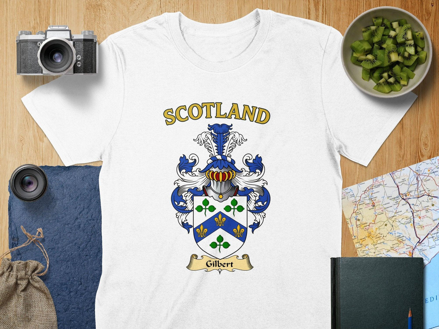 Gilbert Clan Family Crest Scotland T-Shirt - Celtic Ancestry Gifts