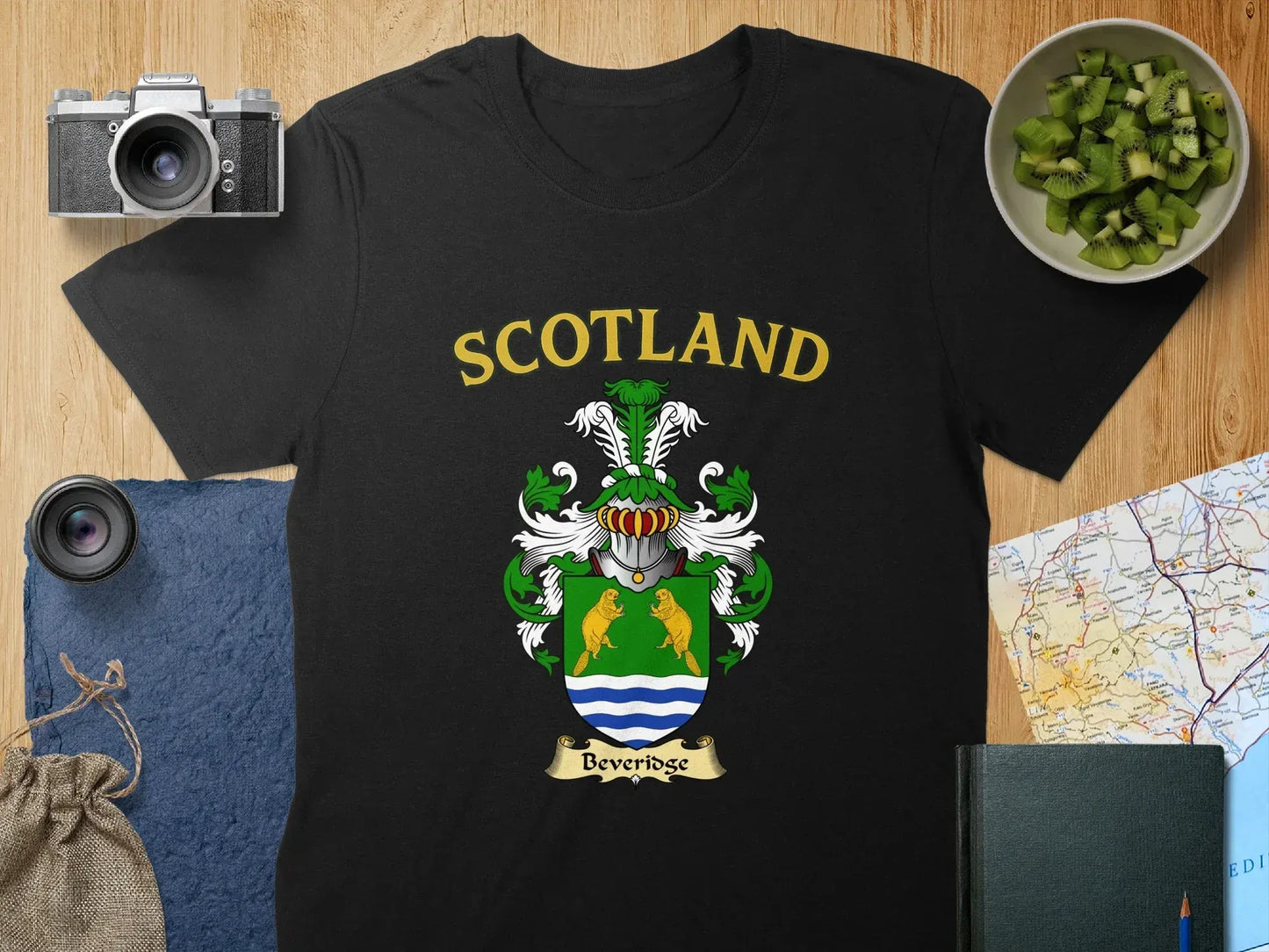 Scotland Beveridge Black Family Crest Shirt product