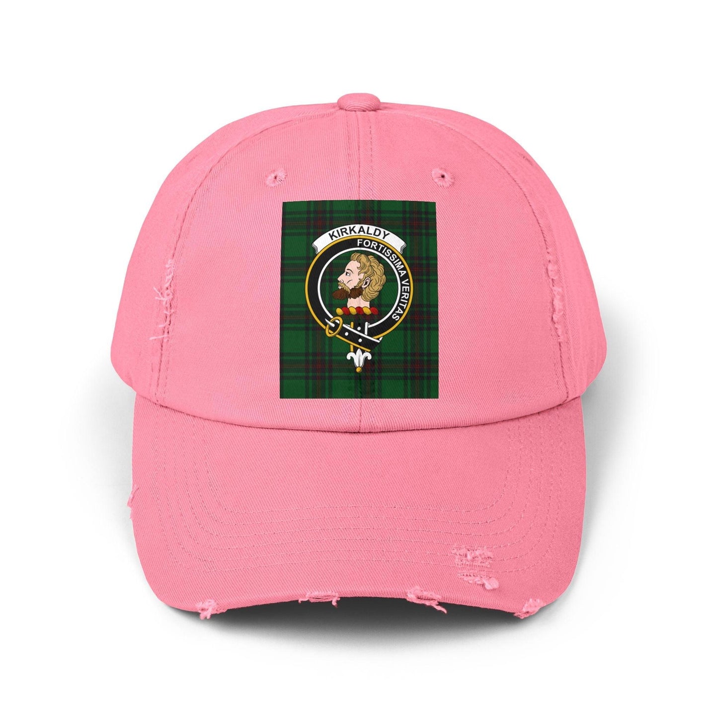 Kirkaldy Clan Crest Scottish Distressed Baseball Cap - Celtic Ancestry Gifts