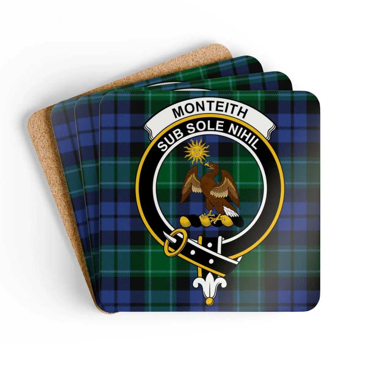 Monteith Sub Sole Nihil Plaid Coasters product