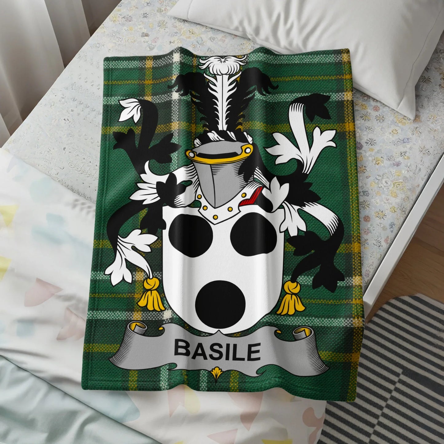 Basile Heraldic Crest Family Emblem Blanket product