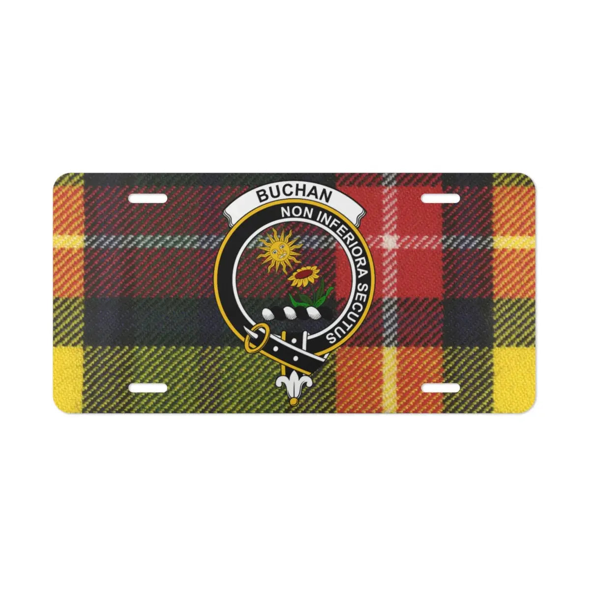 Buchan Non Inferiora Secutus License Plate product