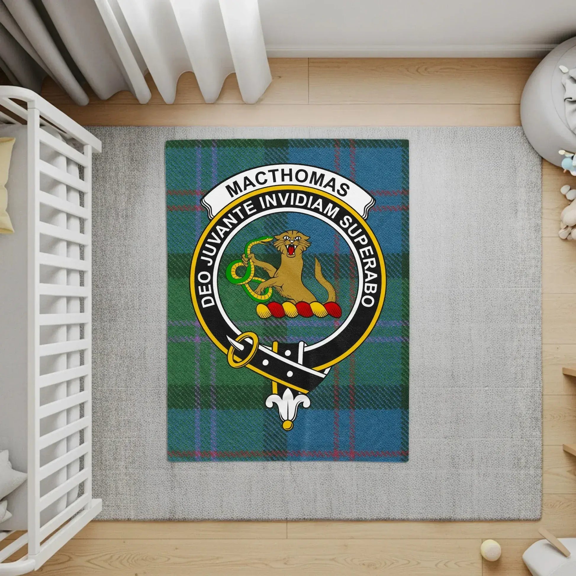 MacThomas Crest Tartan Rug for Home Decor product