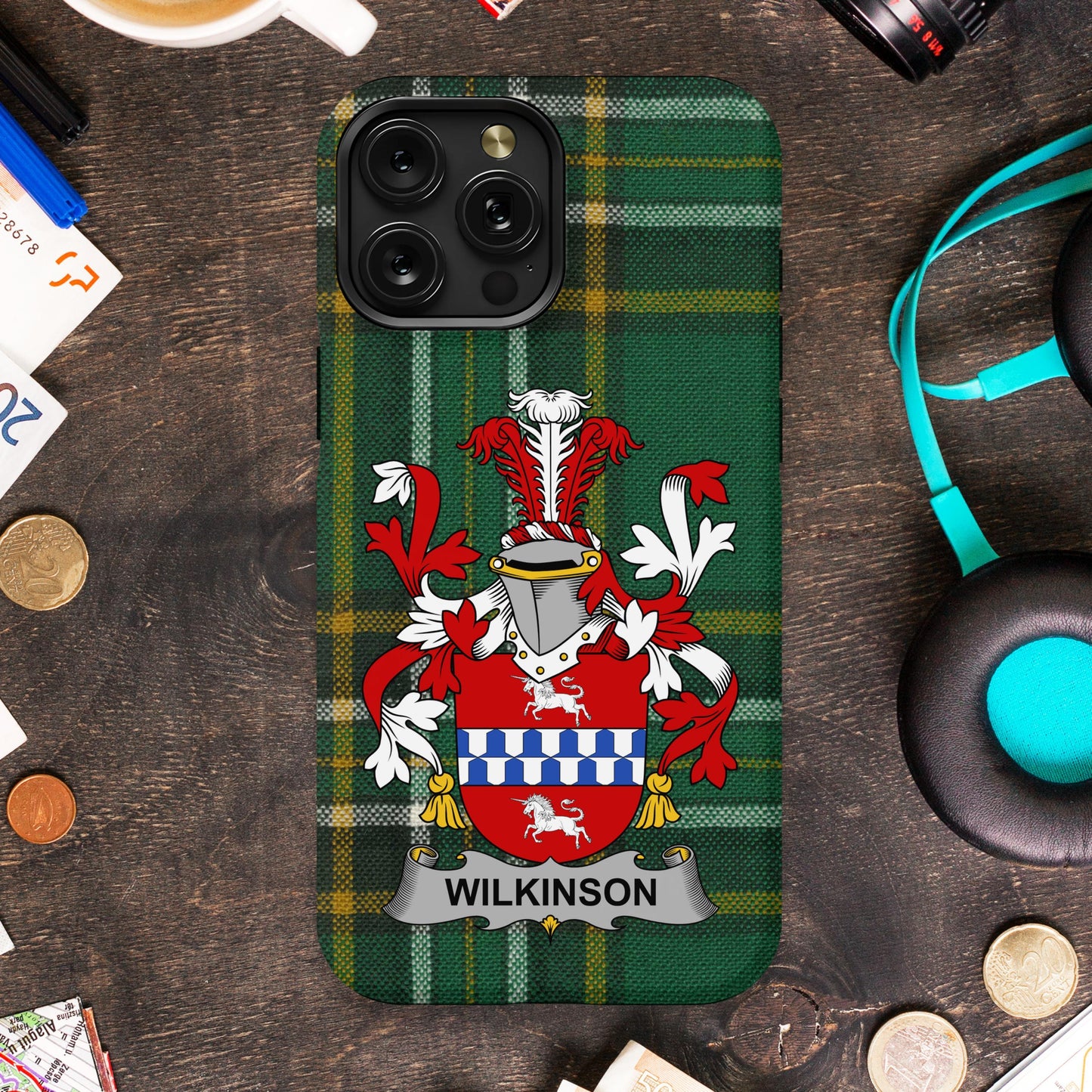 Wilkinson Family Crest iPhone Case Functional product