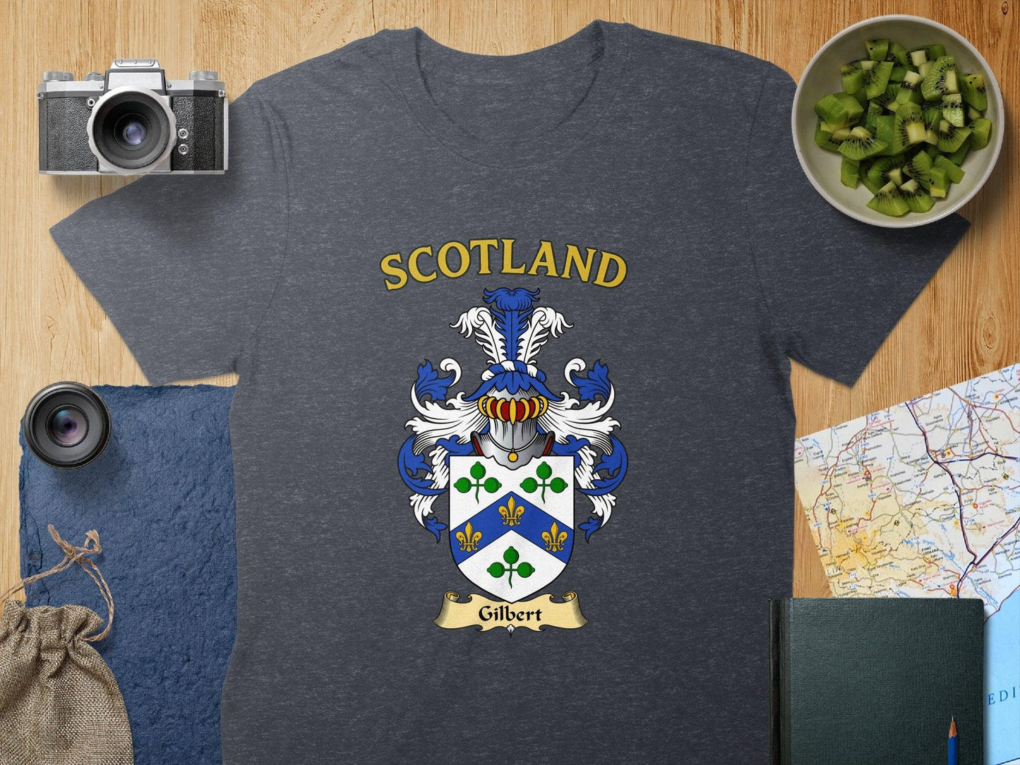 Gilbert Clan Family Crest Scotland T-Shirt - Celtic Ancestry Gifts