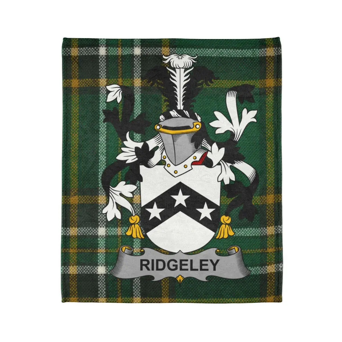 Ridgely Family Crest Tartan Blanket product