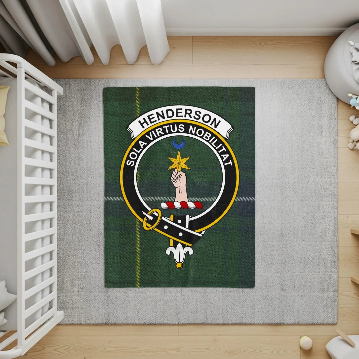 Henderson Tartan Crest Design Family Emblem product type