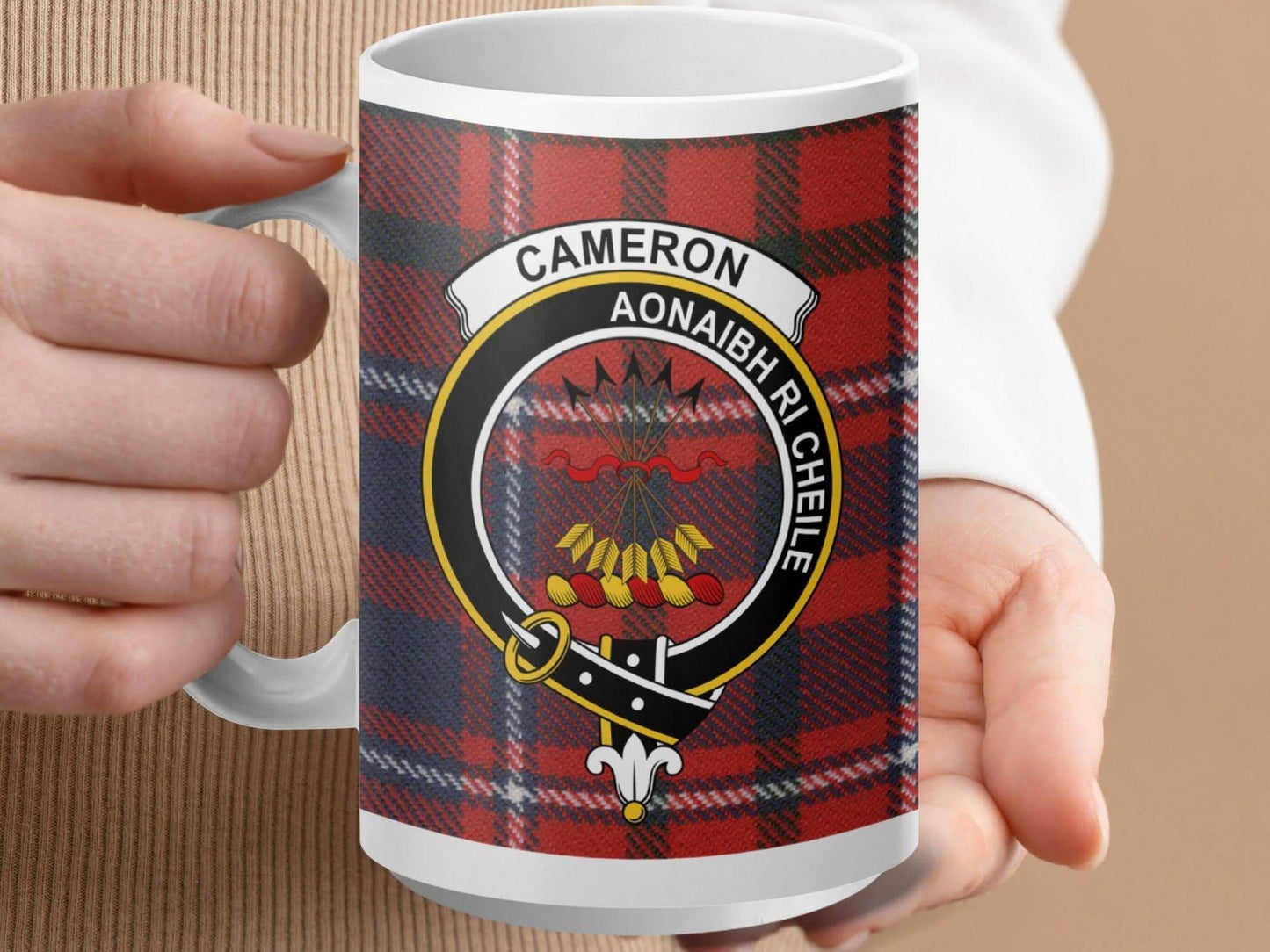 Cameron Aonaibh Ri Cheile Plaid Print Mug product type