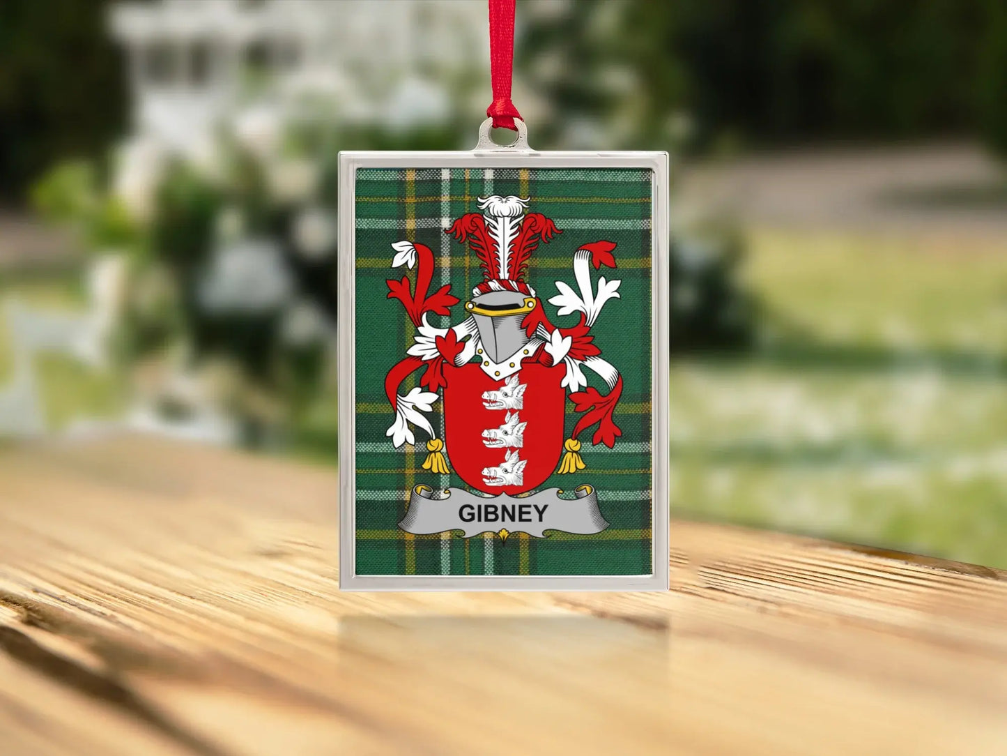 Family Crest Ornament Custom Gibney Product