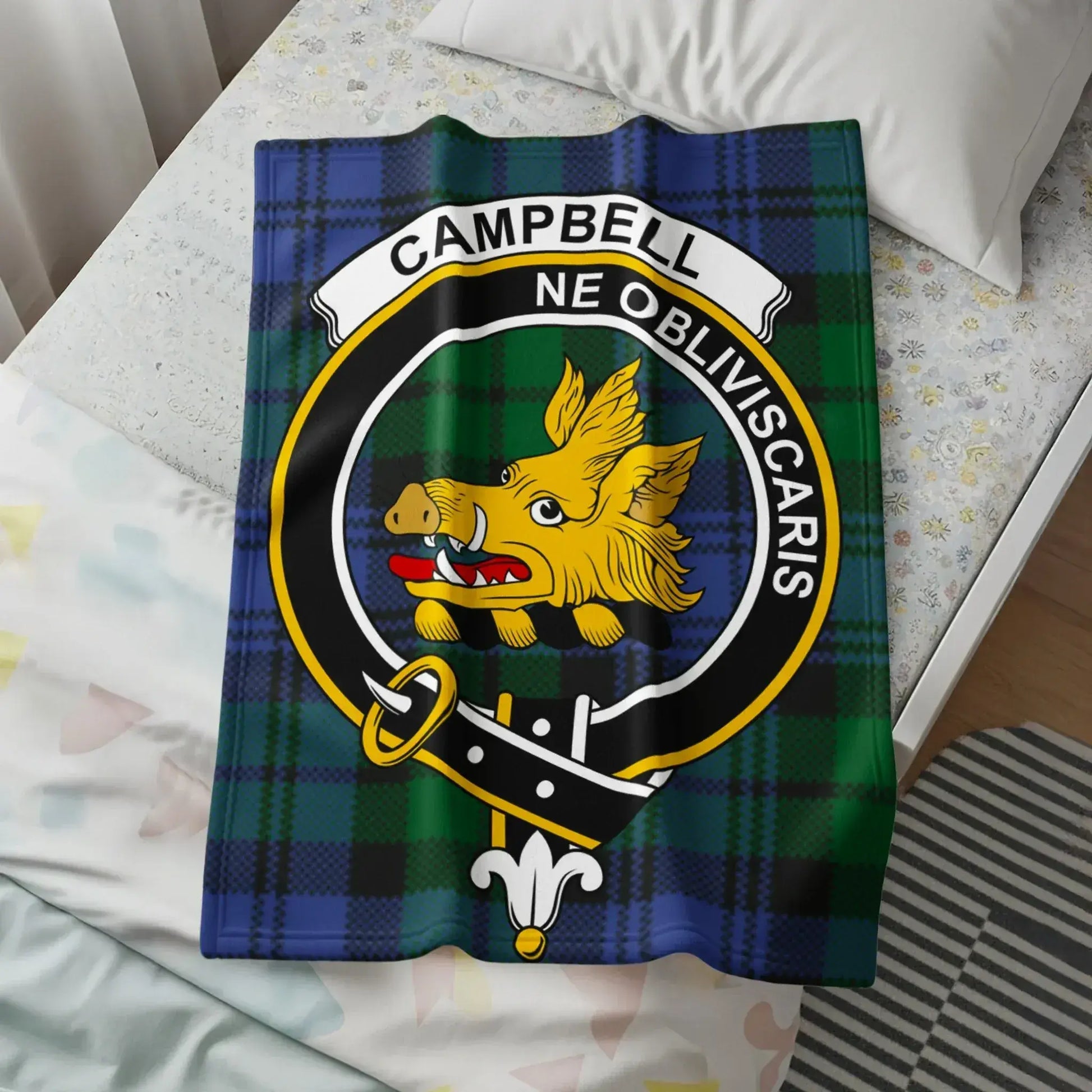 Campbell Ne Obliviscaris Clan Crest Blanket product
