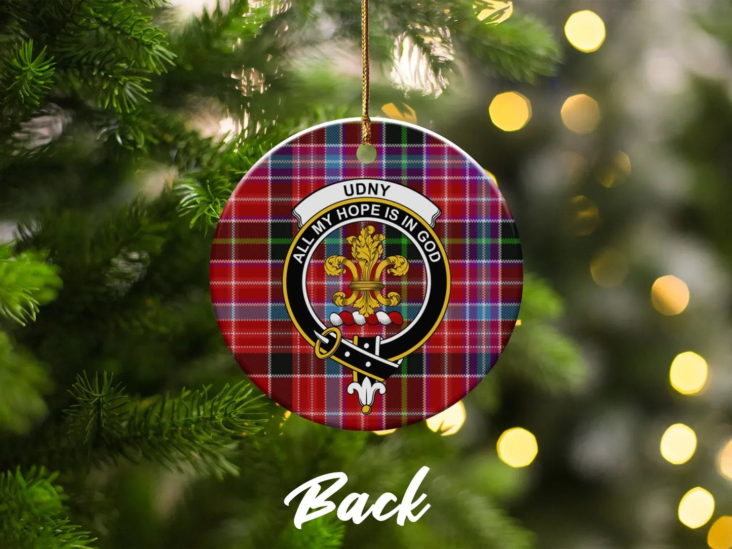 Udny All My Hope Is In God Christmas Tree Ornament product