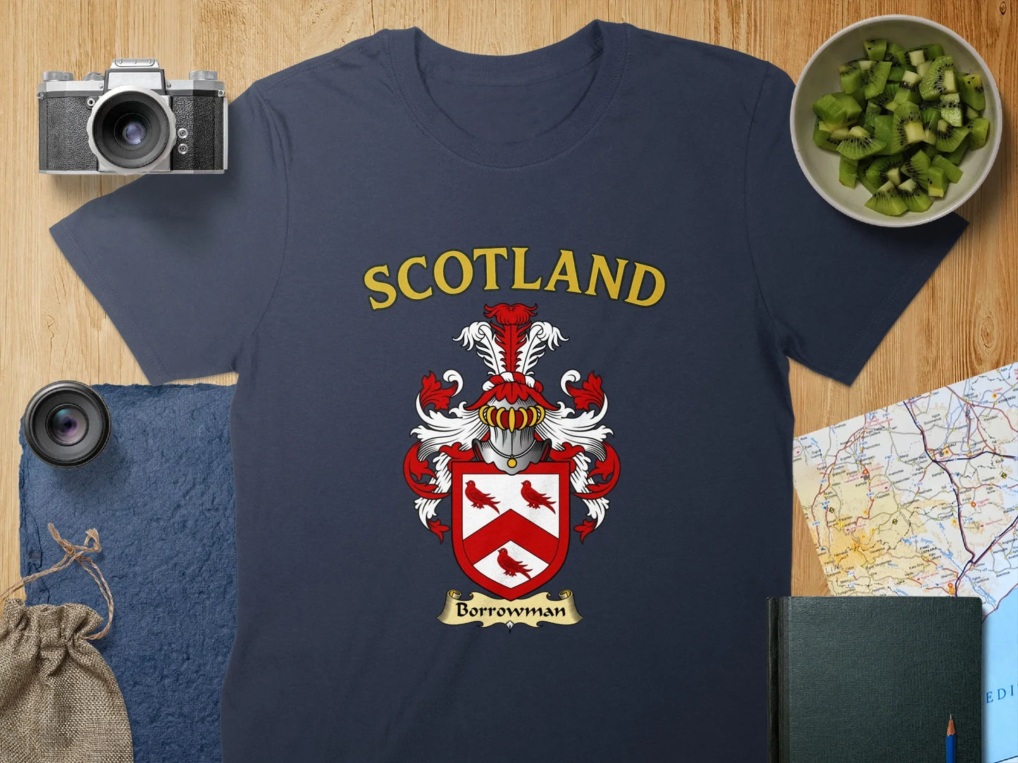 Scotland Borrowman Family Crest Graphic T-Shirt product type
