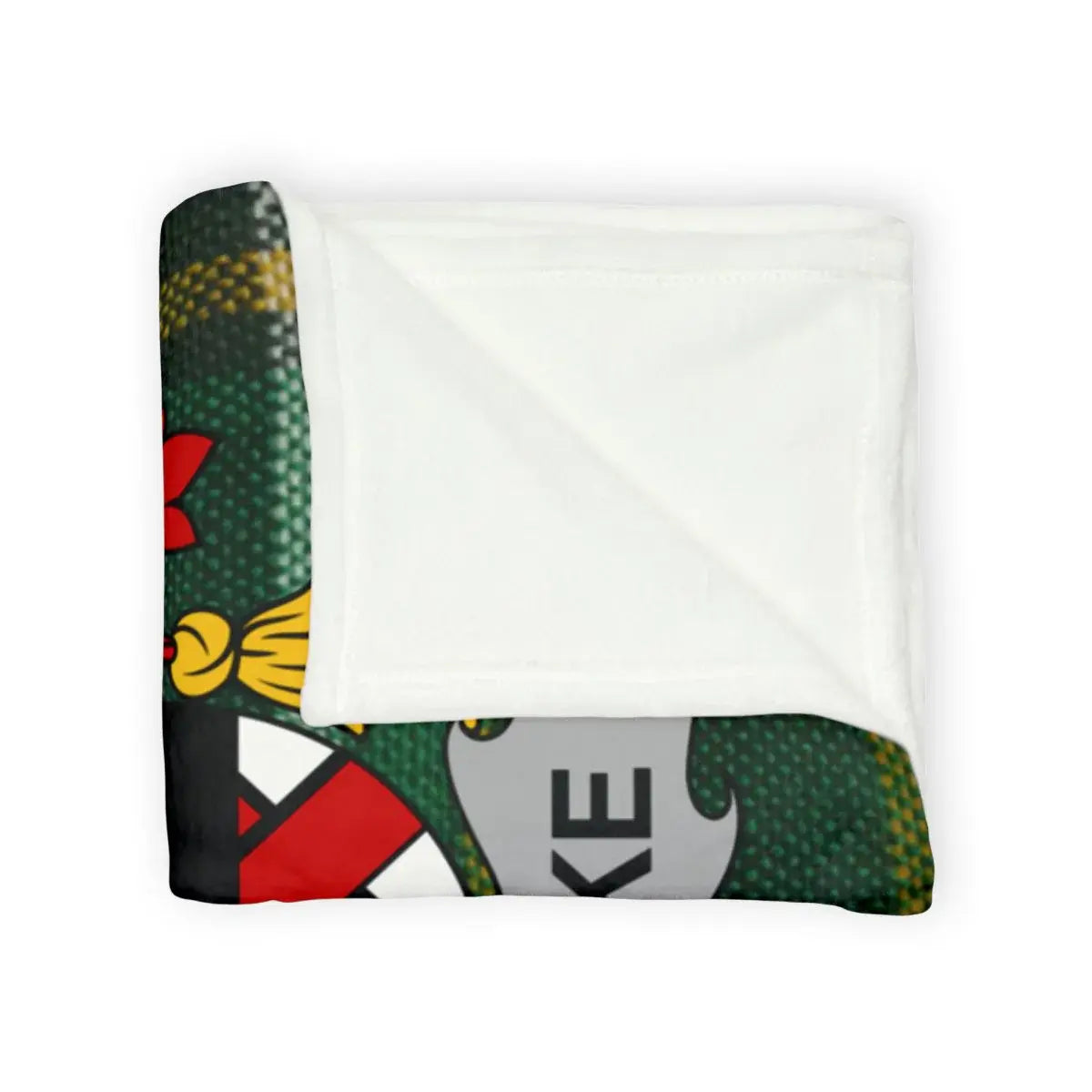 Cozy Warm Adventurous Green Emblem Blanket product type