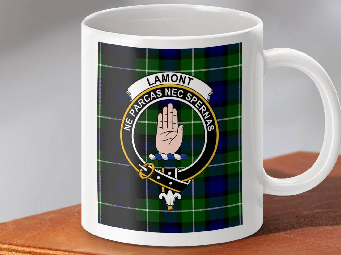 Clan Lamont Crest Tartan Coffee Mug product