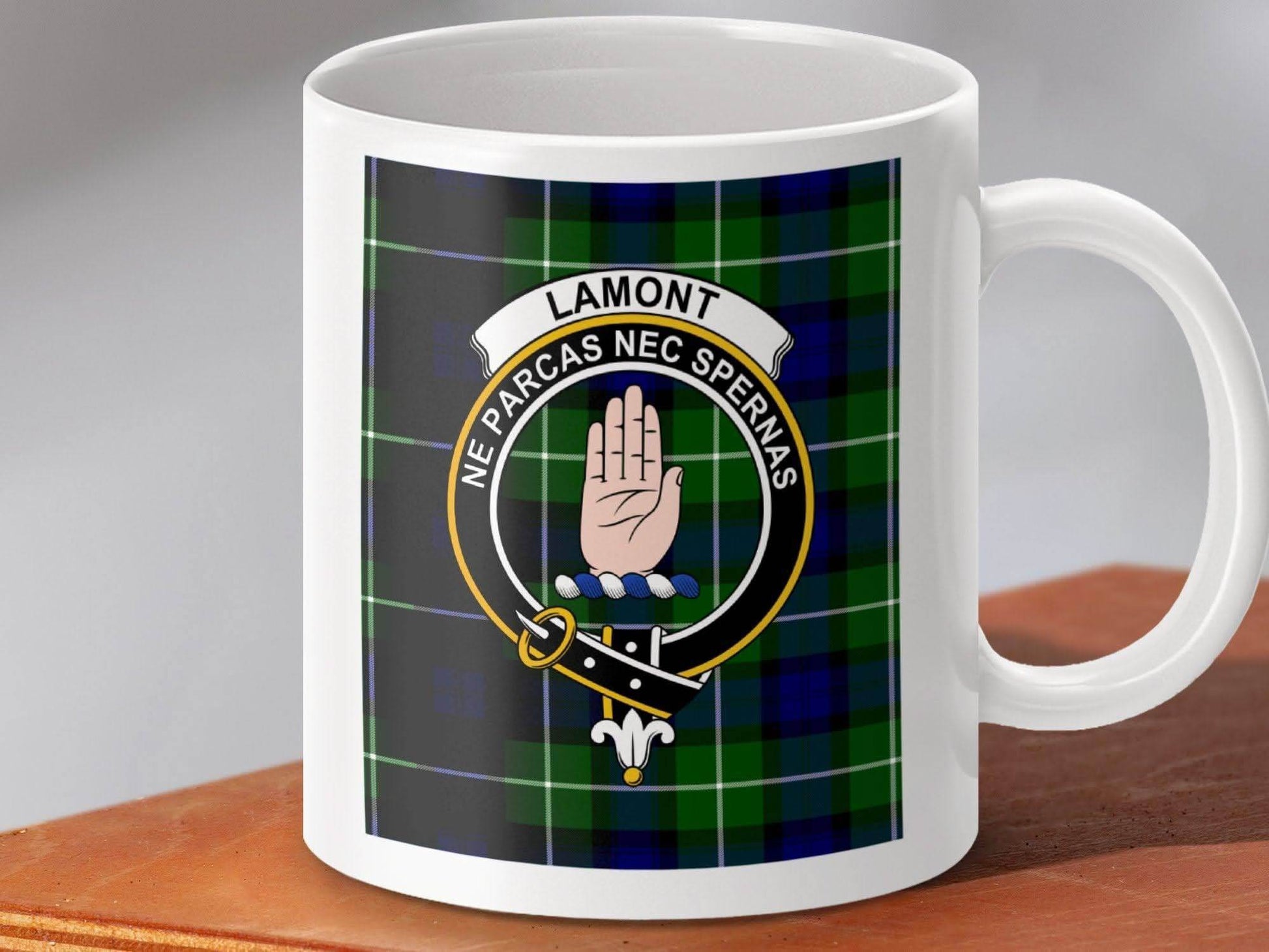 Clan Lamont Crest Tartan Coffee Mug product